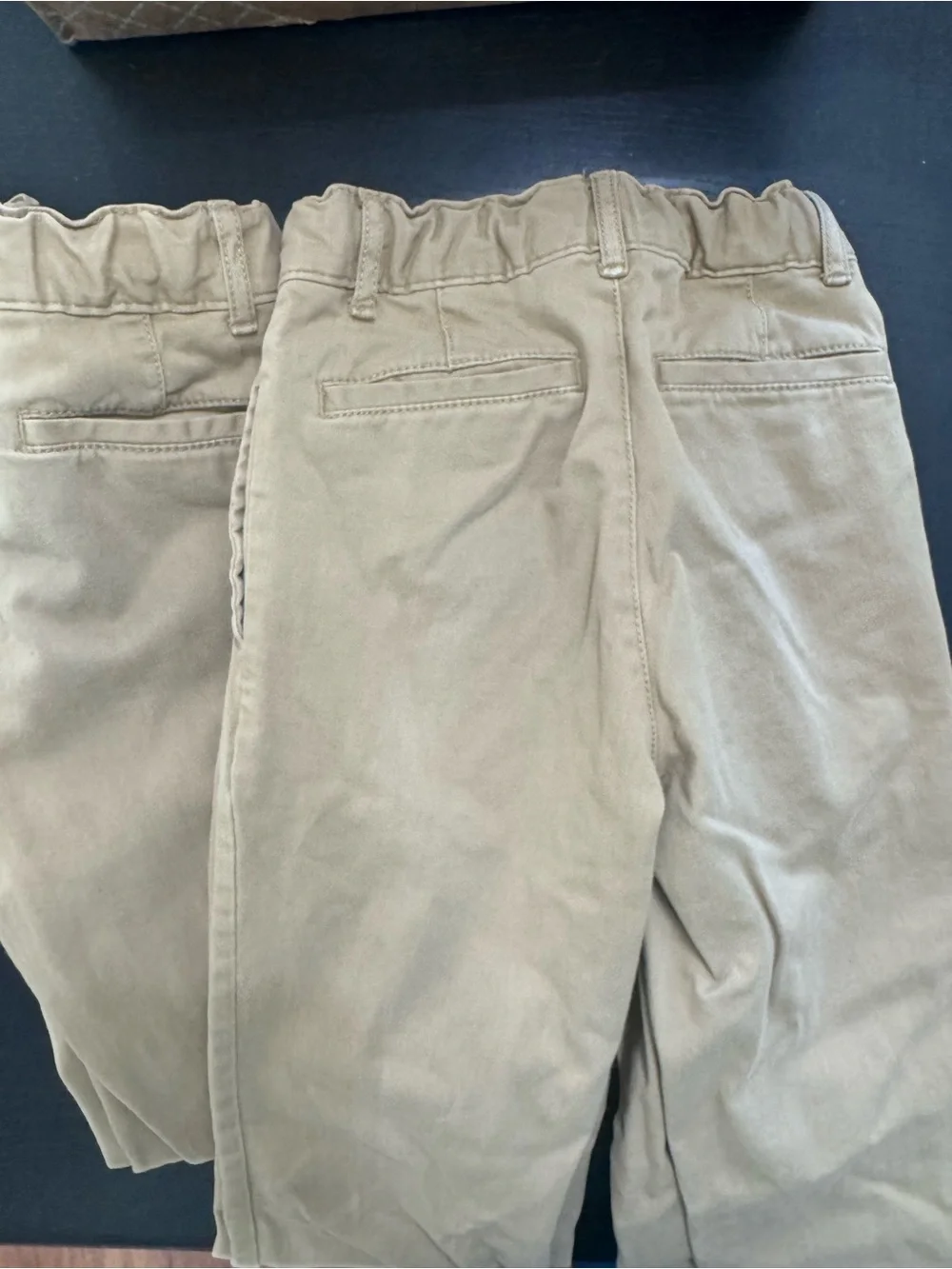 4 Pairs Khaki Uniform Pants - BOYS 8 slim USED
